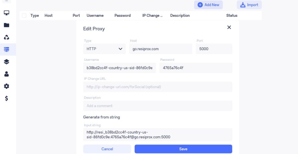 Wade Proxy Integration Guide - ResiProx