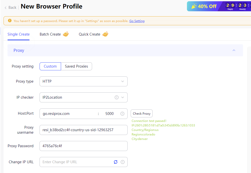 adspower proxy setup